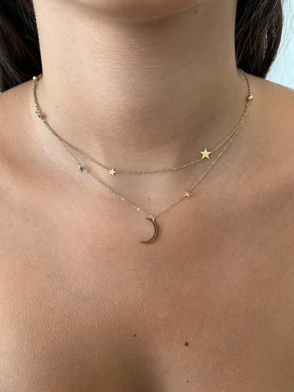 Starry Night Stainless Steel Necklace