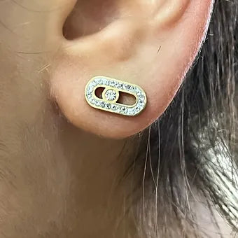 Boucles d'oreilles Nina (existe en Doré ou Argenté)